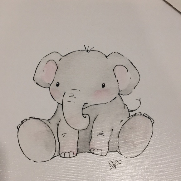 WALL ART CANVAS’ Elephant and Lion Print 12X12 - Picture 8 of 12